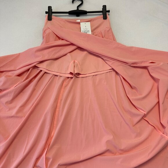Halara Breezeful High Waisted 2-in-1 Flowy Midi Skirt Skort Sz S NWT Peach Pink - Picture 3 of 7